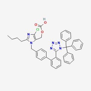 molecular formula C41H35ClN6O2 B563600 洛沙坦三苯甲酯羧酸 CAS No. 960231-60-1