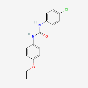 molecular formula C15H15ClN2O2 B5636026 N-(4-chlorophenyl)-N'-(4-ethoxyphenyl)urea 
