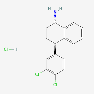 molecular formula C16H16Cl3N B563604 (1S,4R)-N-Desmethyl Sertraline Hydrochloride CAS No. 675126-07-5