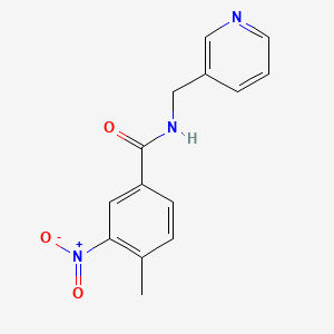 molecular formula C14H13N3O3 B5636112 4-methyl-3-nitro-N-(3-pyridinylmethyl)benzamide 
