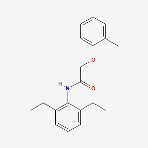 molecular formula C19H23NO2 B5636149 N-(2,6-diethylphenyl)-2-(2-methylphenoxy)acetamide 