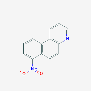molecular formula C13H8N2O2 B5636180 7-硝基苯并[f]喹啉 