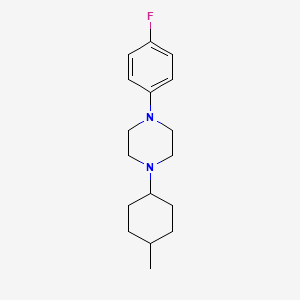 molecular formula C17H25FN2 B5636196 1-(4-fluorophenyl)-4-(4-methylcyclohexyl)piperazine 