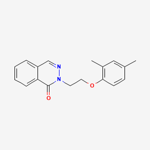 molecular formula C18H18N2O2 B5636201 2-[2-(2,4-dimethylphenoxy)ethyl]-1(2H)-phthalazinone 