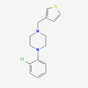 molecular formula C15H17ClN2S B5636302 1-(2-chlorophenyl)-4-(3-thienylmethyl)piperazine 