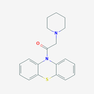 molecular formula C19H20N2OS B5636315 10-(1-piperidinylacetyl)-10H-phenothiazine 