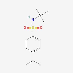molecular formula C13H21NO2S B5636334 N-(tert-butyl)-4-isopropylbenzenesulfonamide 