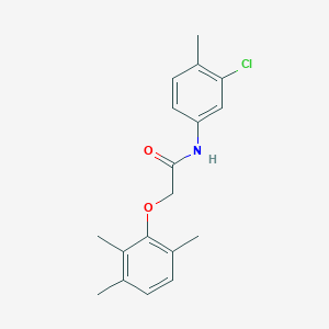 molecular formula C18H20ClNO2 B5636342 N-(3-chloro-4-methylphenyl)-2-(2,3,6-trimethylphenoxy)acetamide 