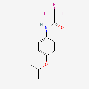 molecular formula C11H12F3NO2 B5636427 2,2,2-trifluoro-N-(4-isopropoxyphenyl)acetamide 