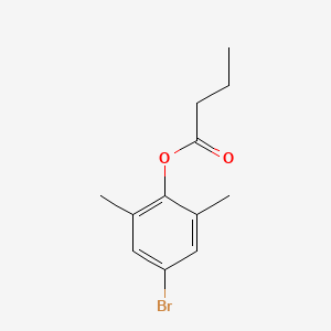 molecular formula C12H15BrO2 B5636498 4-bromo-2,6-dimethylphenyl butyrate 