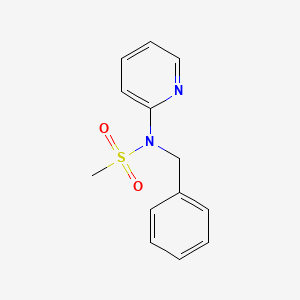 molecular formula C13H14N2O2S B5636527 N-benzyl-N-2-pyridinylmethanesulfonamide 