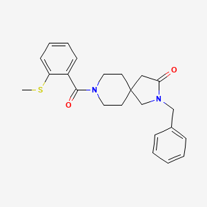 molecular formula C23H26N2O2S B5636544 2-benzyl-8-[2-(methylthio)benzoyl]-2,8-diazaspiro[4.5]decan-3-one 