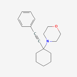 molecular formula C18H23NO B5636573 4-[1-(苯乙炔基)环己基]吗啉 