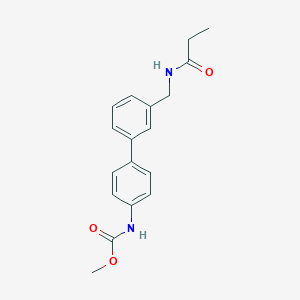 molecular formula C18H20N2O3 B5636619 methyl {3'-[(propionylamino)methyl]biphenyl-4-yl}carbamate 