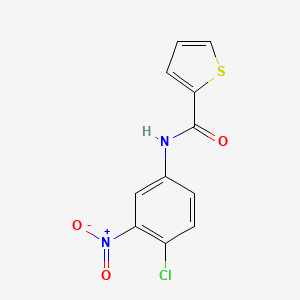 molecular formula C11H7ClN2O3S B5636679 N-(4-chloro-3-nitrophenyl)-2-thiophenecarboxamide CAS No. 313970-43-3