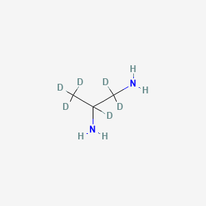 molecular formula C3H10N2 B563672 rac 1,2-Diaminopropane-d6 CAS No. 1173018-88-6