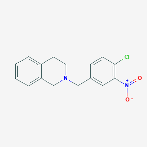 molecular formula C16H15ClN2O2 B5636747 2-(4-chloro-3-nitrobenzyl)-1,2,3,4-tetrahydroisoquinoline 