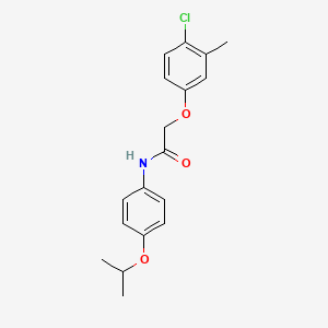 molecular formula C18H20ClNO3 B5636805 2-(4-chloro-3-methylphenoxy)-N-(4-isopropoxyphenyl)acetamide 