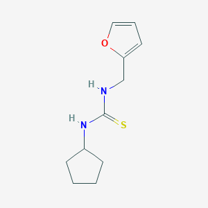 molecular formula C11H16N2OS B5636850 N-cyclopentyl-N'-(2-furylmethyl)thiourea CAS No. 5808-01-5