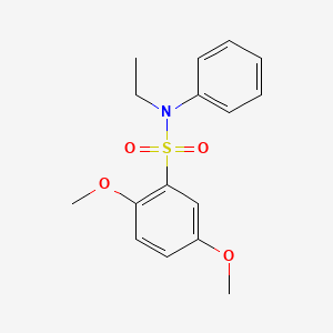 molecular formula C16H19NO4S B5636870 N-ethyl-2,5-dimethoxy-N-phenylbenzenesulfonamide 