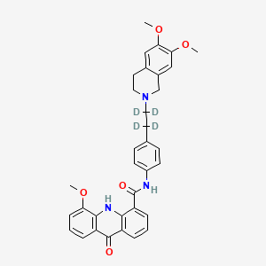 molecular formula C34H33N3O5 B563693 Elacridar-d4 (Major) CAS No. 1189481-51-3