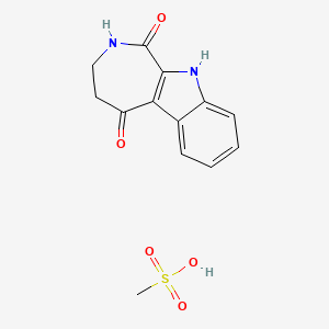 molecular formula C13H14N2O5S B563694 3,4-Dihydro-2H,10H-azepino[3,4-b]indole-1,5-dione Methanesulfonate Salt CAS No. 1329809-06-4