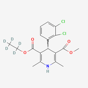 molecular formula C18H19Cl2NO4 B563697 (S)-(-)-Felodipine-d5 CAS No. 1217744-87-0