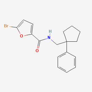 molecular formula C17H18BrNO2 B5636976 5-bromo-N-[(1-phenylcyclopentyl)methyl]-2-furamide 