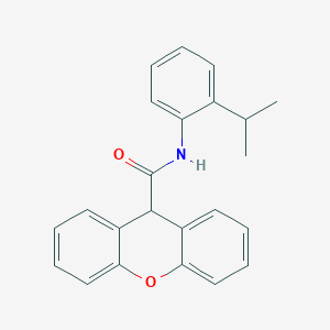 molecular formula C23H21NO2 B5637009 N-(2-isopropylphenyl)-9H-xanthene-9-carboxamide 