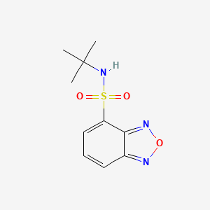 molecular formula C10H13N3O3S B5637019 N-(tert-butyl)-2,1,3-benzoxadiazole-4-sulfonamide 