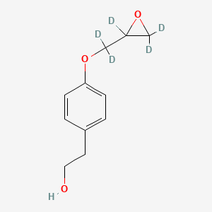 molecular formula C11H14O3 B563709 4-(2-Oxiranylmethoxy-d5)benzeneethanol CAS No. 1189916-93-5