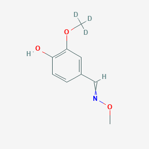 molecular formula C9H11NO3 B563712 4-Hydroxy-3-methoxy-d3-benzaldehyde O-Methyloxime CAS No. 1185238-76-9
