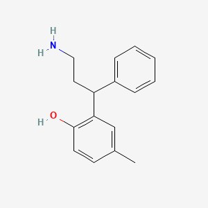 molecular formula C16H19NO B563714 2-(3-Amino-1-phenylpropyl)-4-methylphenol CAS No. 1189501-90-3