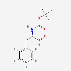 molecular formula C14H19NO3 B563716 N-Boc-phenyl-d5-alaninal CAS No. 1217724-86-1