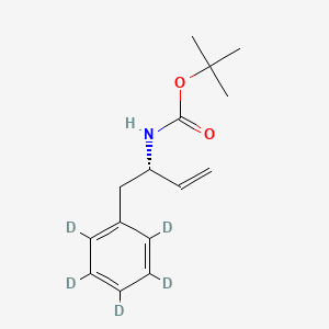 molecular formula C15H21NO2 B563717 (S)-3-Boc-amino-4-phenyl-d5-1-butene CAS No. 1217607-65-2