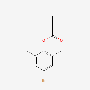 molecular formula C13H17BrO2 B5637182 4-bromo-2,6-dimethylphenyl pivalate 