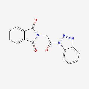 molecular formula C16H10N4O3 B5637222 2-[2-(1H-1,2,3-benzotriazol-1-yl)-2-oxoethyl]-1H-isoindole-1,3(2H)-dione 