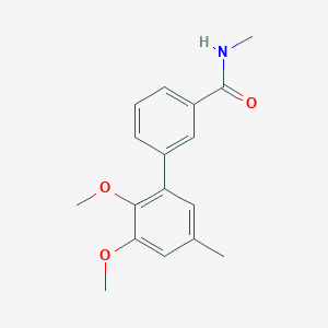 molecular formula C17H19NO3 B5637228 2',3'-dimethoxy-N,5'-dimethylbiphenyl-3-carboxamide 