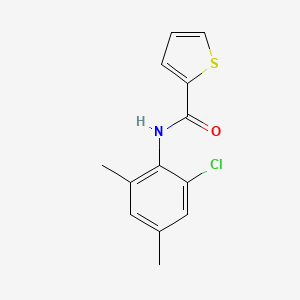 molecular formula C13H12ClNOS B5637232 N-(2-chloro-4,6-dimethylphenyl)-2-thiophenecarboxamide 