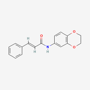 molecular formula C17H15NO3 B5637245 N-(2,3-dihydro-1,4-benzodioxin-6-yl)-3-phenylacrylamide CAS No. 5840-43-7