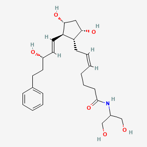 molecular formula C26H39NO6 B563726 17-phenyl trinor Prostaglandin F2alpha serinol amide CAS No. 1175838-84-2