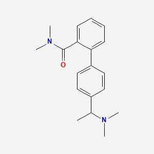 molecular formula C19H24N2O B5637264 4'-[1-(dimethylamino)ethyl]-N,N-dimethylbiphenyl-2-carboxamide 