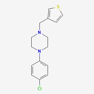molecular formula C15H17ClN2S B5637269 1-(4-chlorophenyl)-4-(3-thienylmethyl)piperazine 