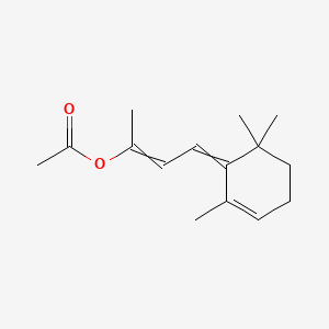 molecular formula C15H22O2 B563727 4-(2,6,6-Trimethyl-2-cyclohexen-1-ylidene)-2-acetoxybut-2-ene CAS No. 61693-39-8