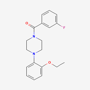 molecular formula C19H21FN2O2 B5637290 1-(2-ethoxyphenyl)-4-(3-fluorobenzoyl)piperazine 