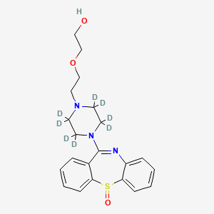 molecular formula C21H25N3O3S B563731 Quetiapine Sulfoxide-d8 CAS No. 1330238-38-4