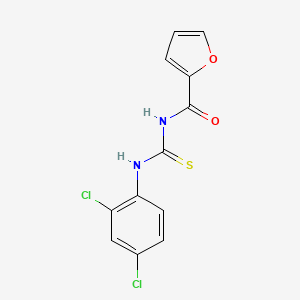 molecular formula C12H8Cl2N2O2S B5637326 N-{[(2,4-dichlorophenyl)amino]carbonothioyl}-2-furamide 