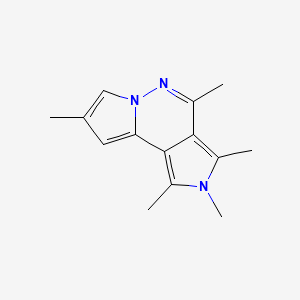 molecular formula C14H17N3 B5637349 1,2,3,4,8-pentamethyl-2H-dipyrrolo[1,2-b:3',4'-d]pyridazine 