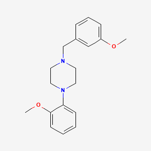 molecular formula C19H24N2O2 B5637367 1-(3-methoxybenzyl)-4-(2-methoxyphenyl)piperazine 