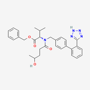 molecular formula C31H35N5O4 B563744 4-Hydroxy Valsartan Benzyl Ester, Mixture of Diastereomers CAS No. 1356929-45-7